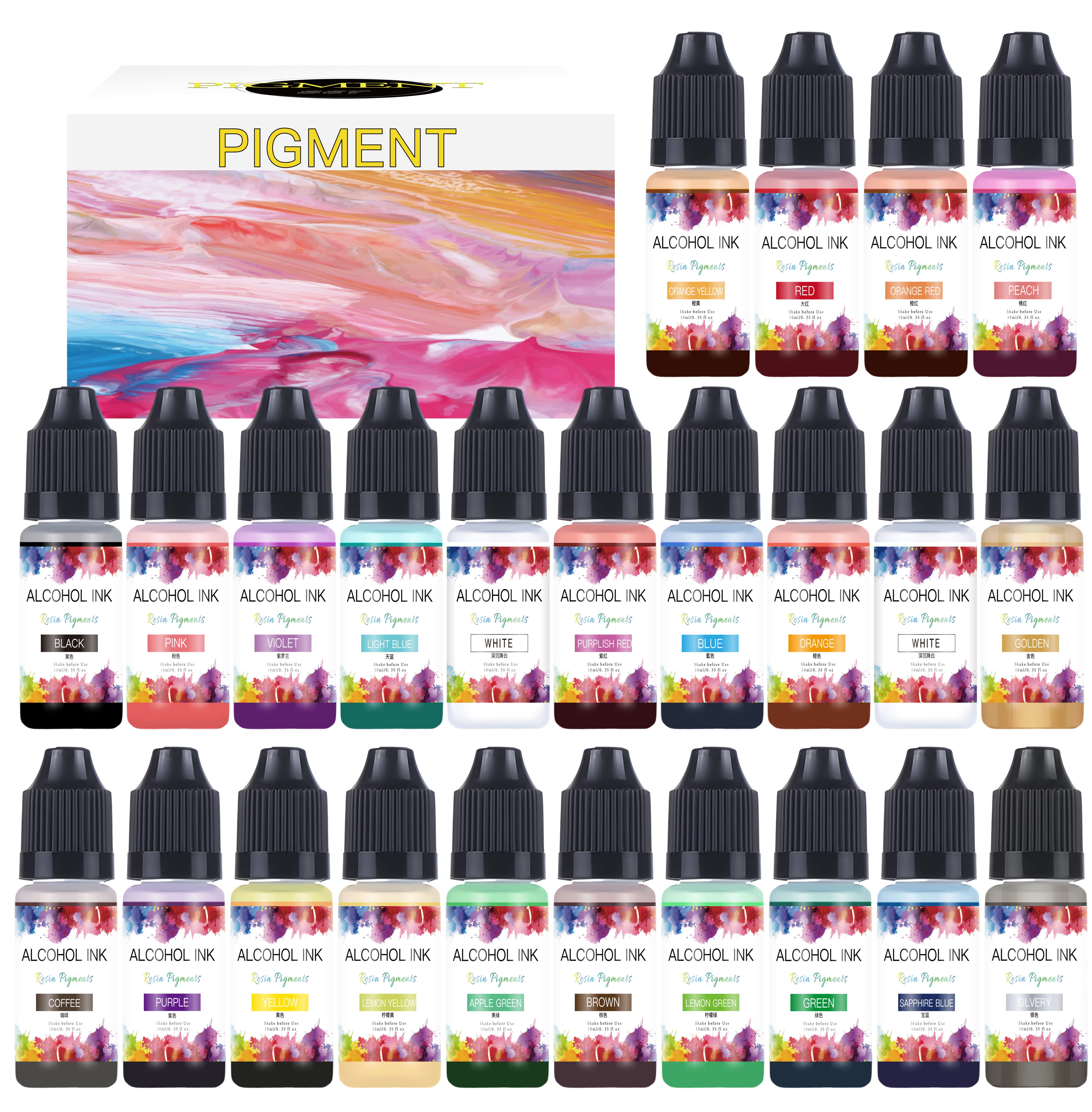 Epoxy Uv Resin Kit - 10ml Alcohol Ink Art Epoxy Resin