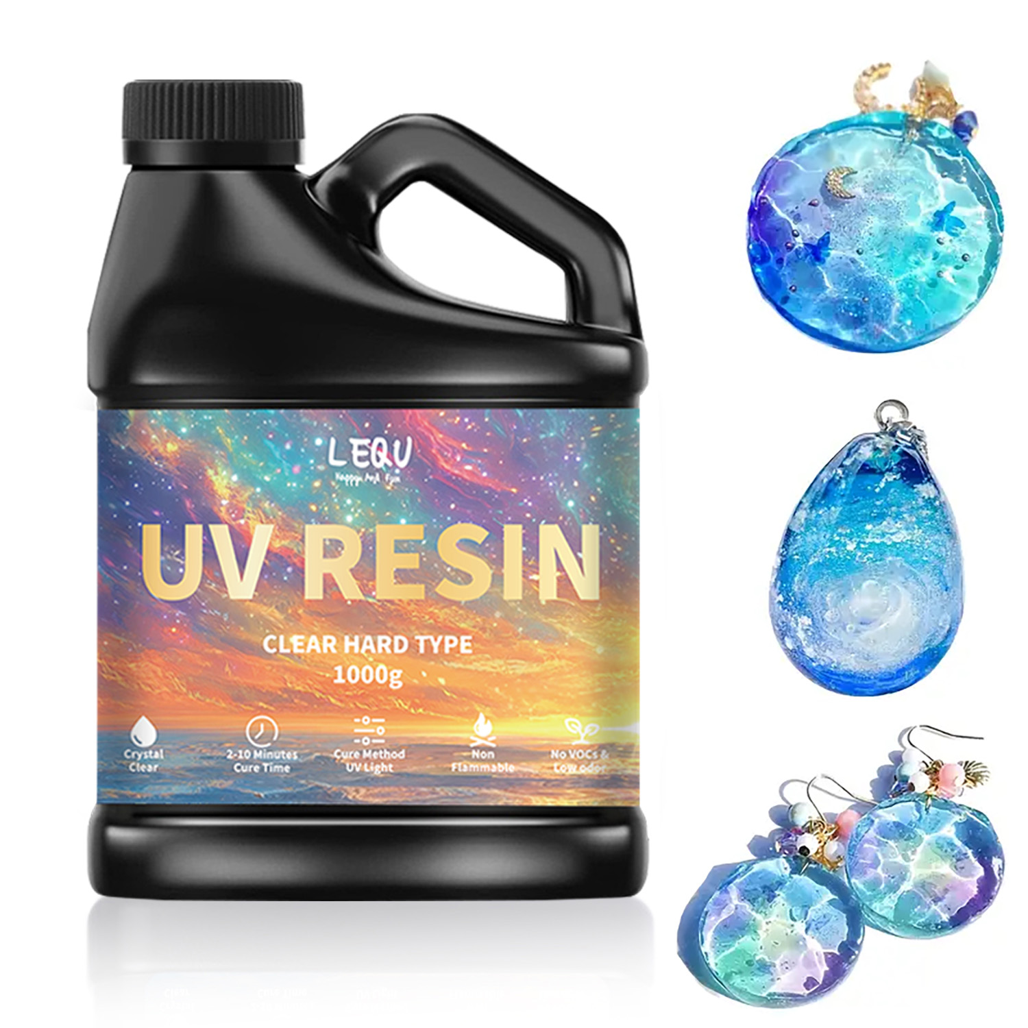 Resin Craft Supplies - 100/200/500/1000g UV Epoxy Resin Glue High