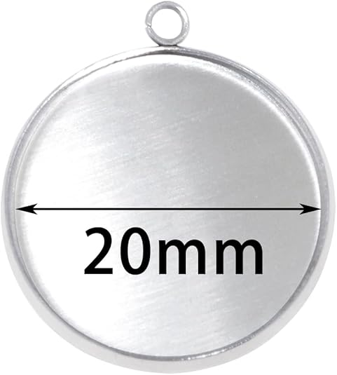 20 Pieces Stainless Steel Roun - Resin Crafts Diy บทวิจารณ์และราคา