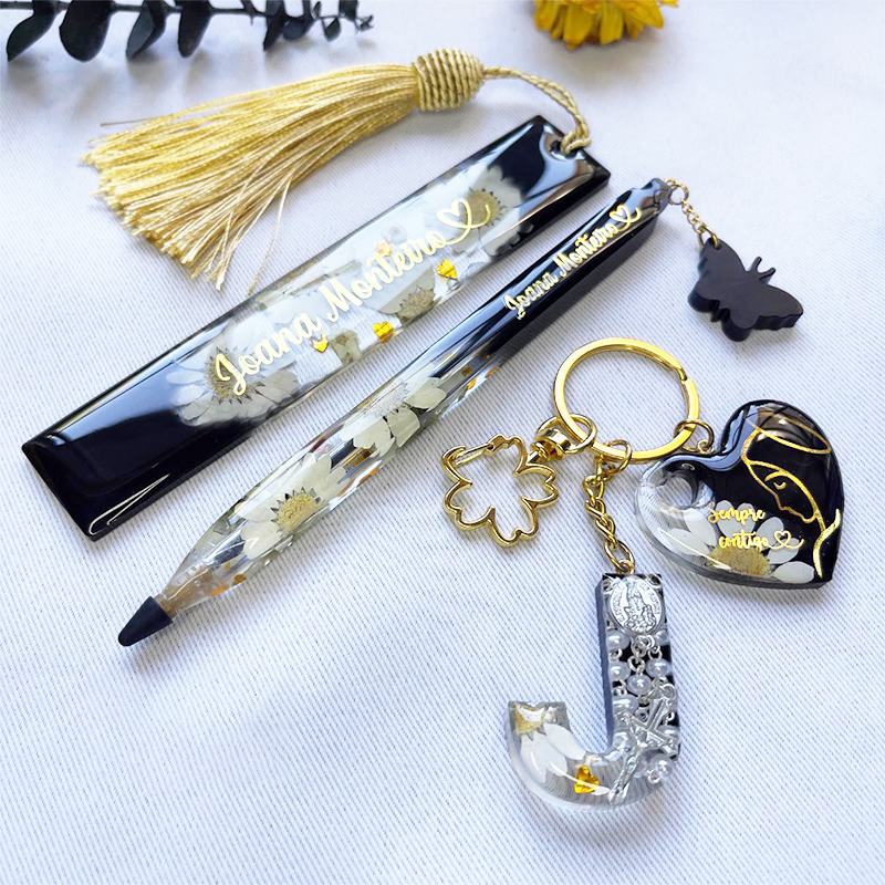 Transparent Pen and Bookmark S - Gold Foil Flakes บทวิจารณ์และราคา