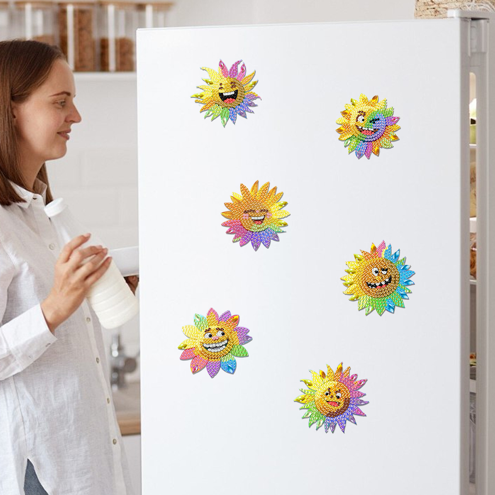 6Pcs Diamond Painting Refriger - Resin Craft For Beginners บทวิจารณ์และราคา