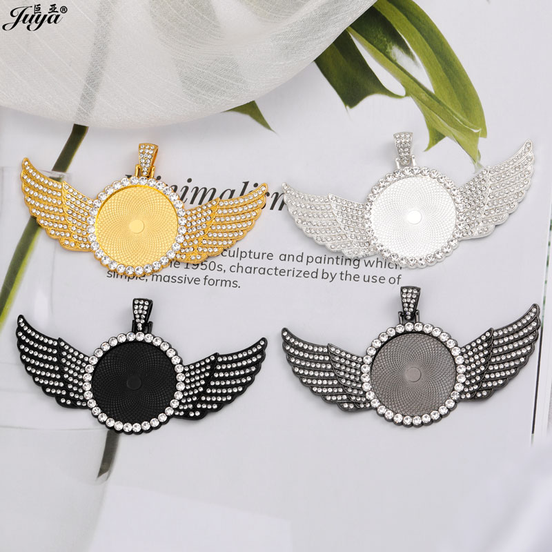 5PCS Blank Wings Pendant Setti - Bezels Set Pendant บทวิจารณ์และราคา