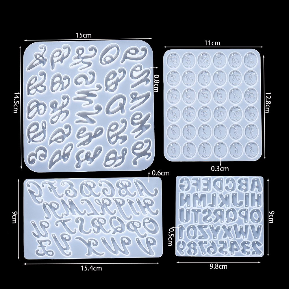 Alphabet Epoxy Resin Silicone  - Gold Foil Flakes บทวิจารณ์และราคา