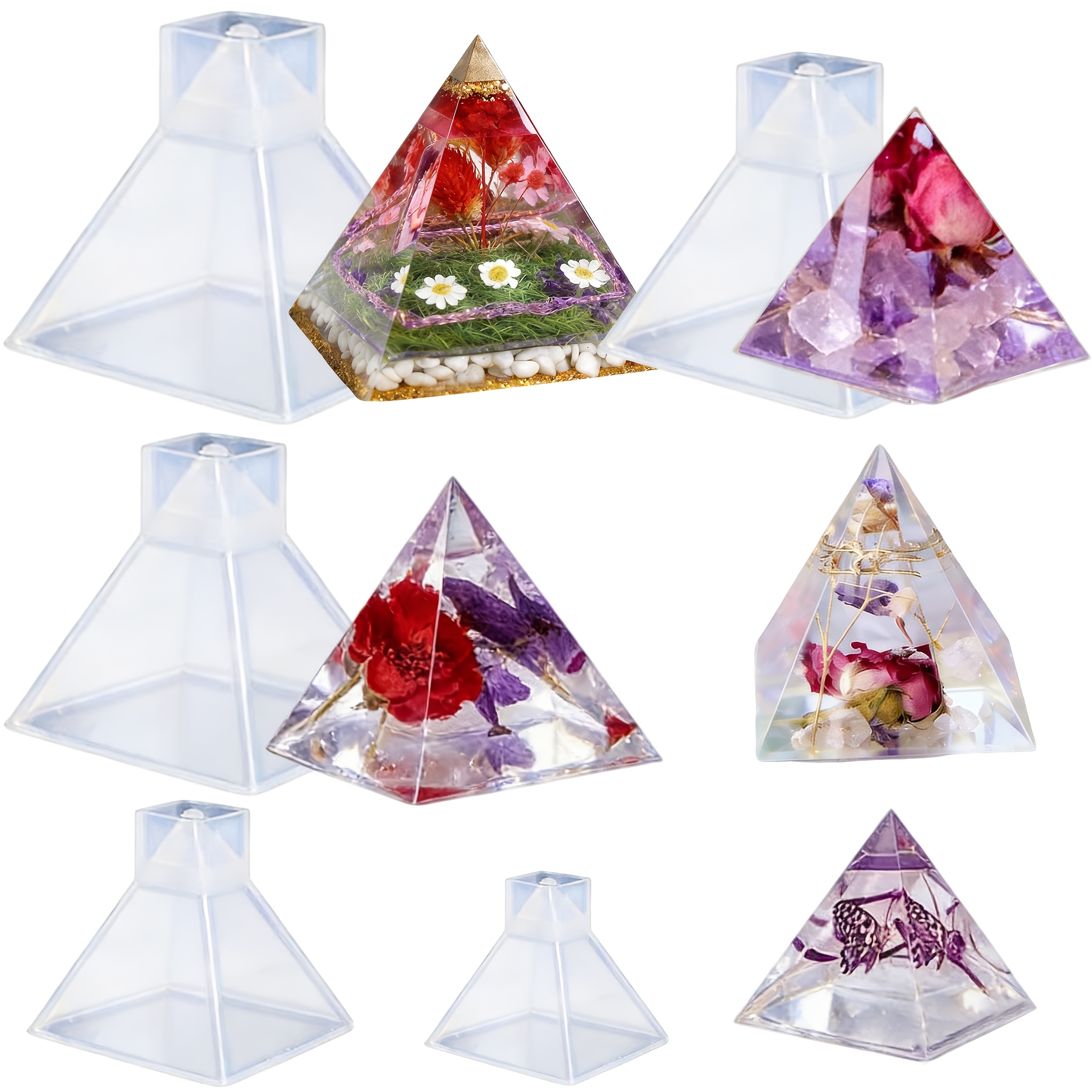 5pc- Pyramid resin molds of va - Resin Jewelry Kit บทวิจารณ์และราคา