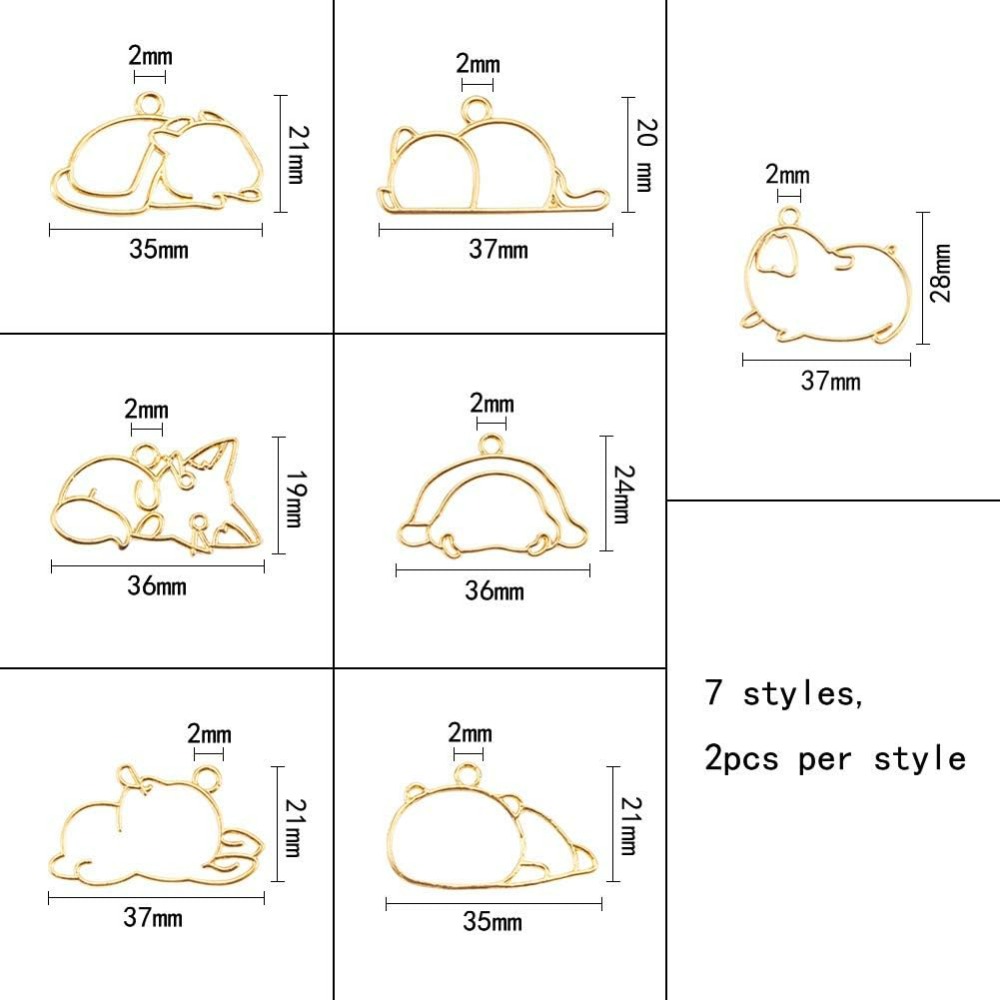 14pcs Hibernator Theme Open Be - Resin Jewelry Kit บทวิจารณ์และราคา
