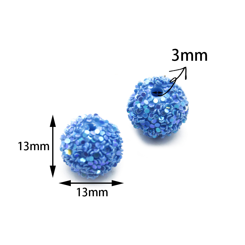 5pcs/pack Glitter Resin Beads, - Resin Glitter Pack บทวิจารณ์และราคา
