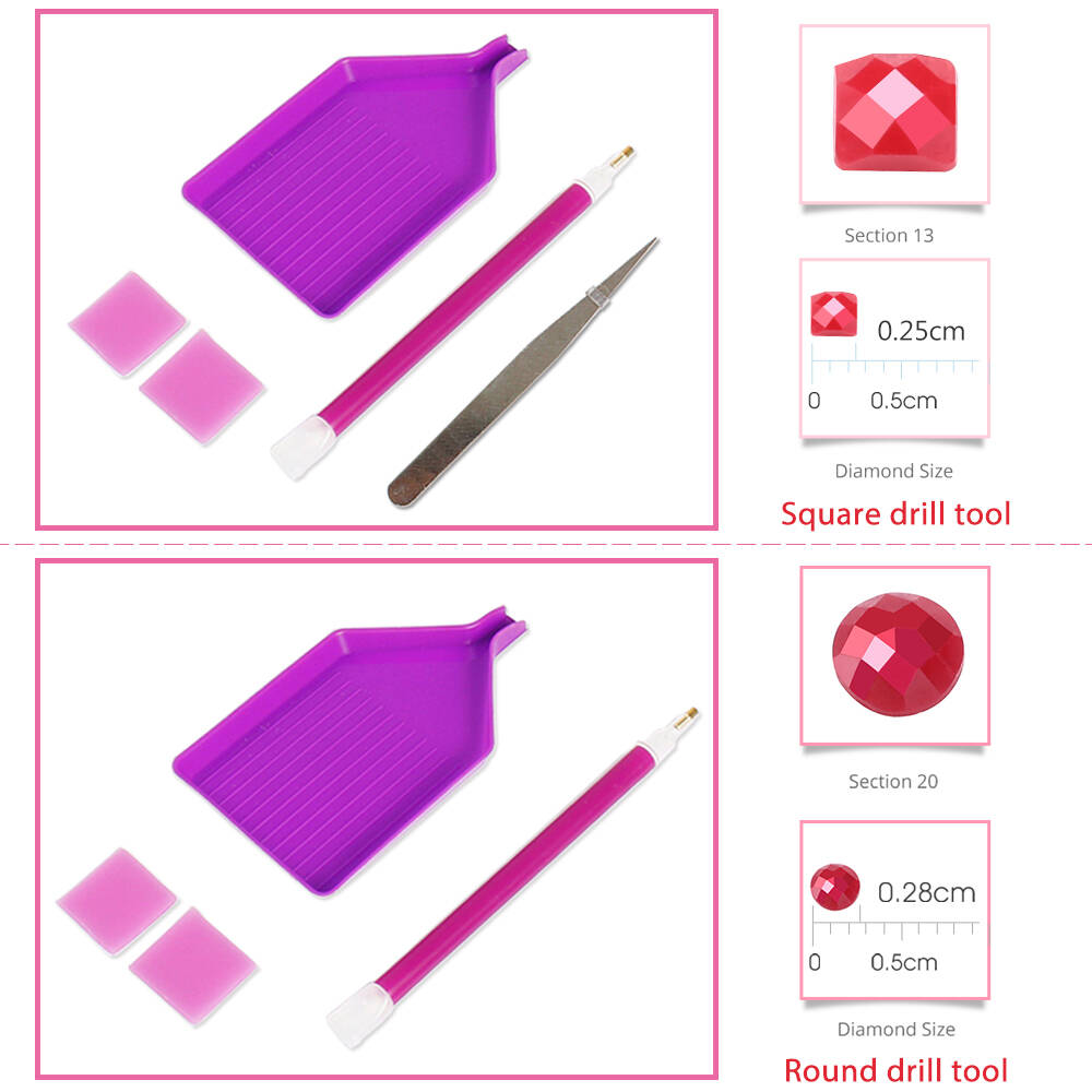 1PC frameless  Full Square Rou - Resin Craft Supplies บทวิจารณ์และราคา