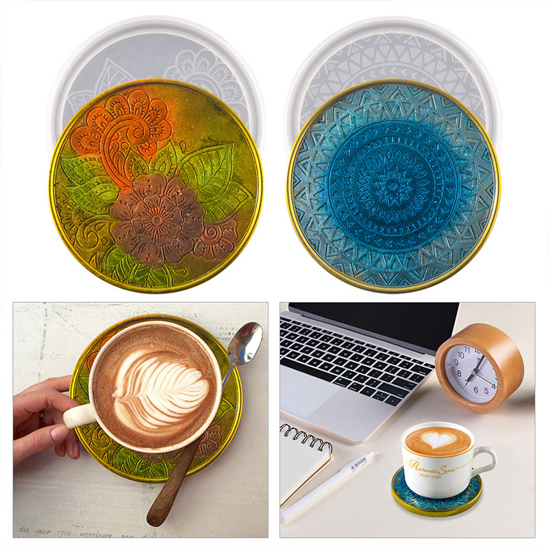 Flower Coaster Silicone Mold E - Coaster Mold Round บทวิจารณ์และราคา