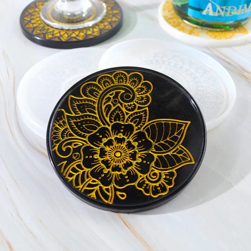 Flower Coaster Silicone Mold E - Coaster Mold Round บทวิจารณ์และราคา