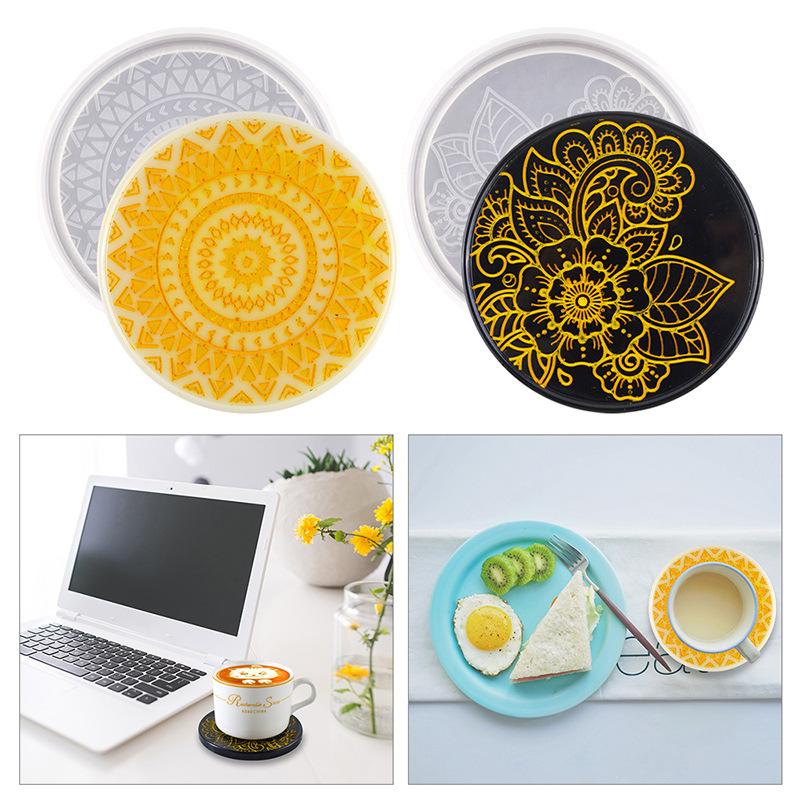 Flower Coaster Silicone Mold E - Coaster Mold Round บทวิจารณ์และราคา