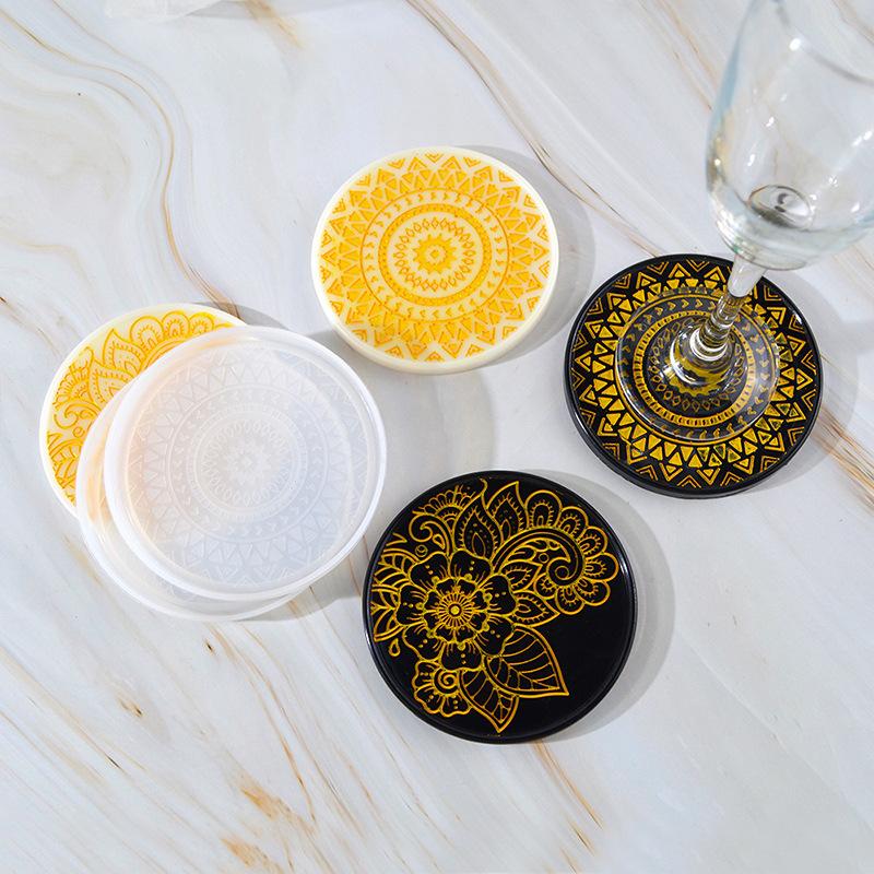 Flower Coaster Silicone Mold E - Coaster Mold Round บทวิจารณ์และราคา