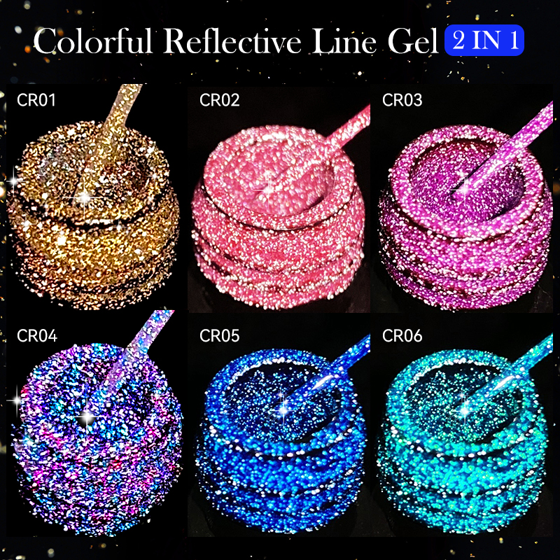 LILYCUTE 6Pcs/Set 5ml Reflecti - Resin Glitter Pack บทวิจารณ์และราคา