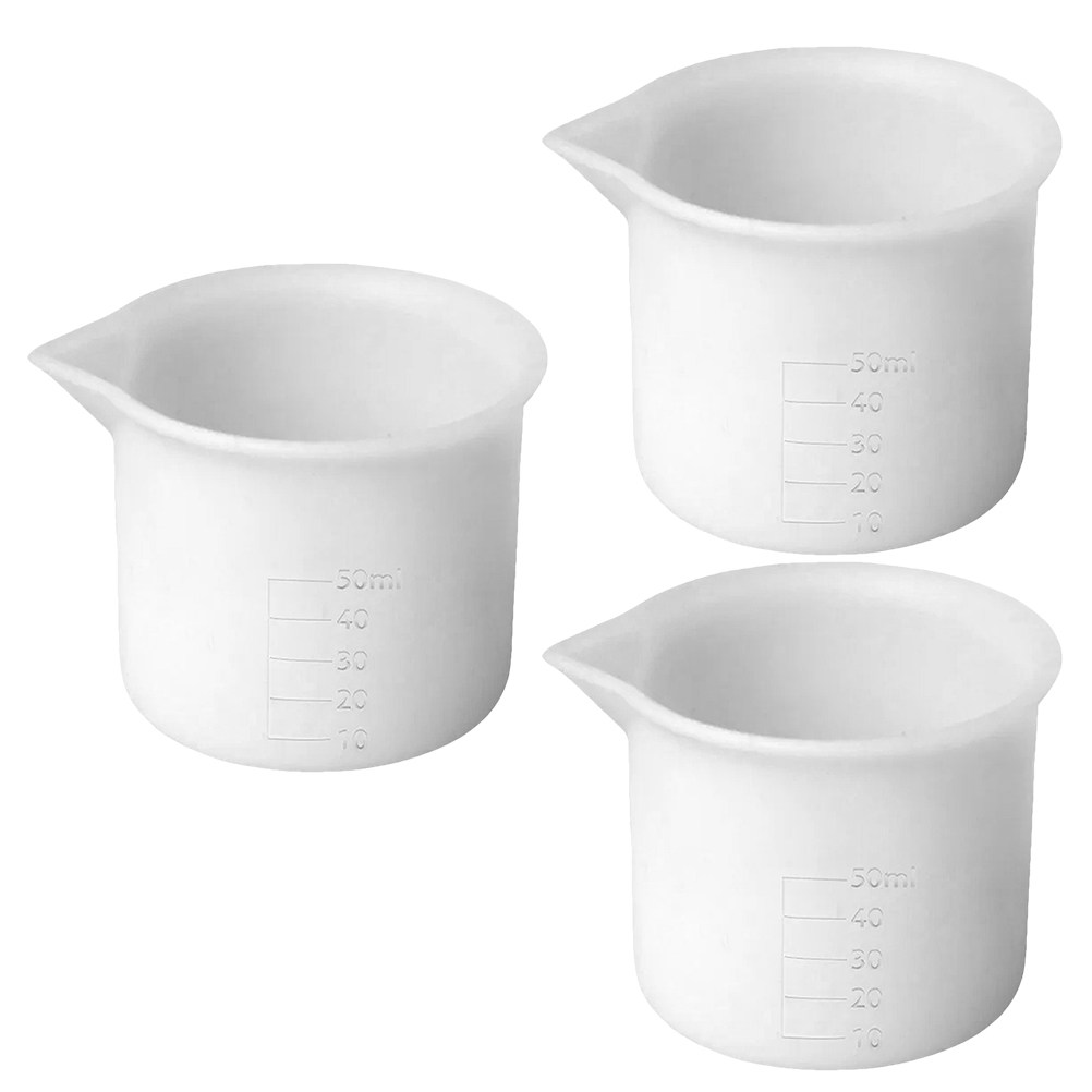 3Pcs 50Ml Silicone Measuring C - Mixing Cup Silicone บทวิจารณ์และราคา