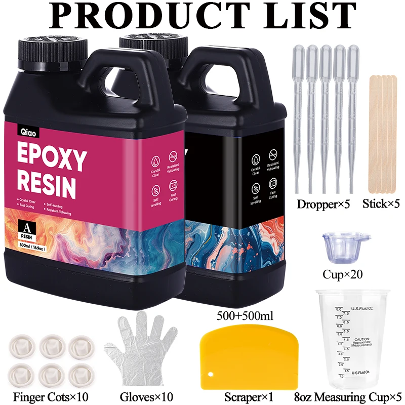 500ml 1000ml Easy Mixing Epoxy - Epoxy Uv Resin Kit บทวิจารณ์และราคา