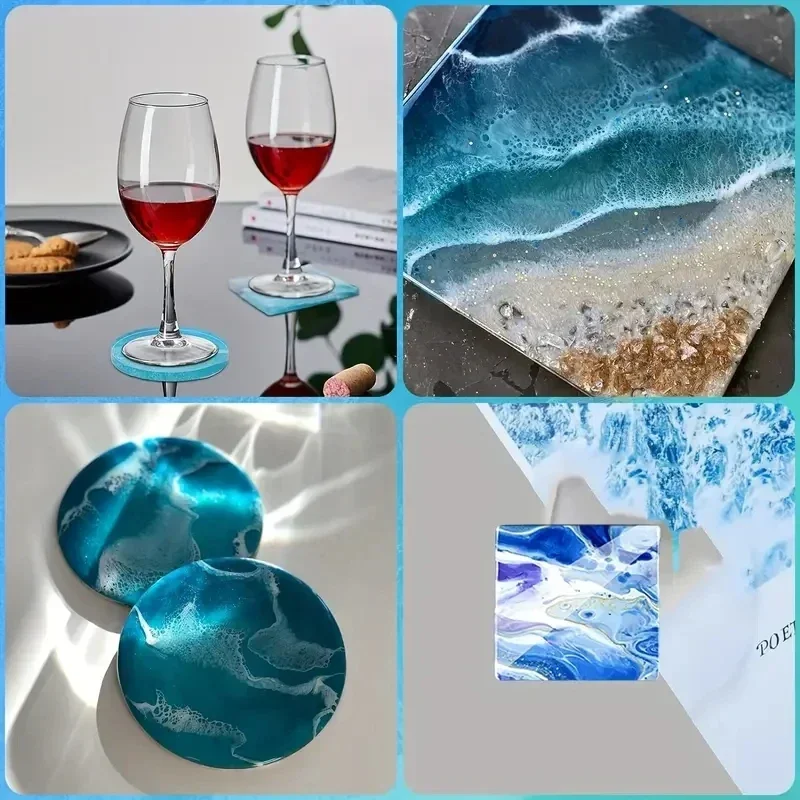 5Pcs/Set DlY Epoxy Resin Cup C - Serving Tray Mold บทวิจารณ์และราคา
