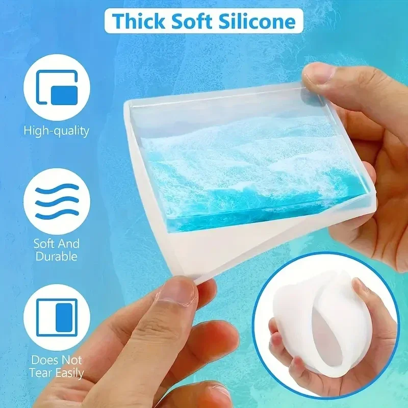 5Pcs/Set DlY Epoxy Resin Cup C - Serving Tray Mold บทวิจารณ์และราคา