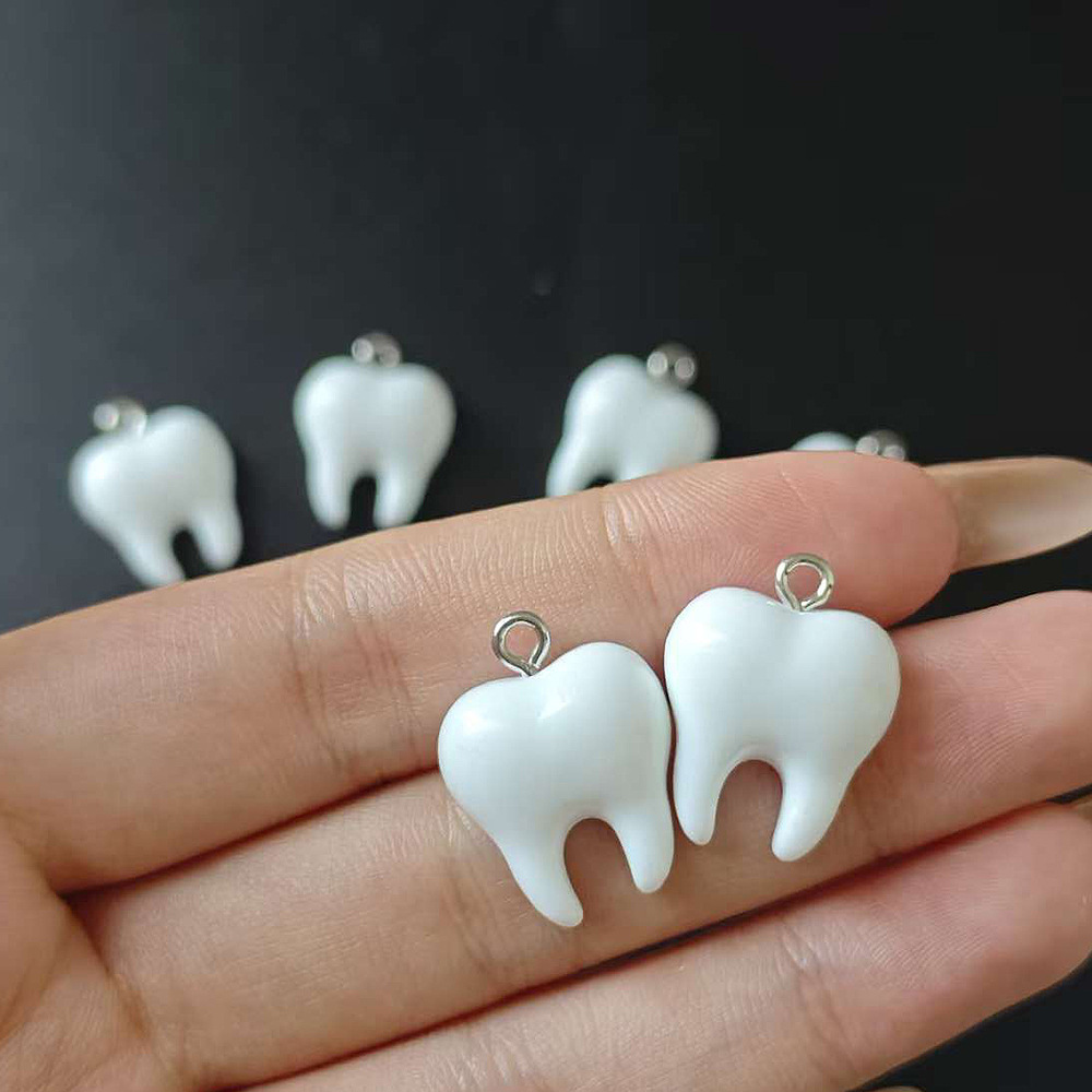 10pcs Cute White Teeth Resin P - Resin Craft Projects บทวิจารณ์และราคา