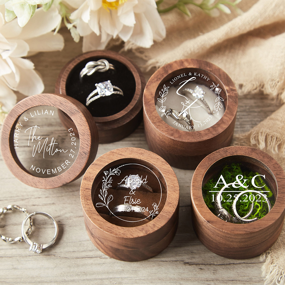 Personalized Wooden Wedding Ri - Wood Ring Blank บทวิจารณ์และราคา
