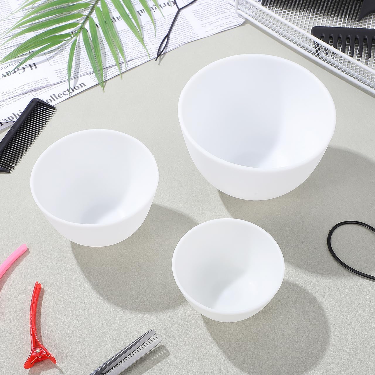 3pcs/set Silicone Bowls White  - Mixing Cup Silicone บทวิจารณ์และราคา