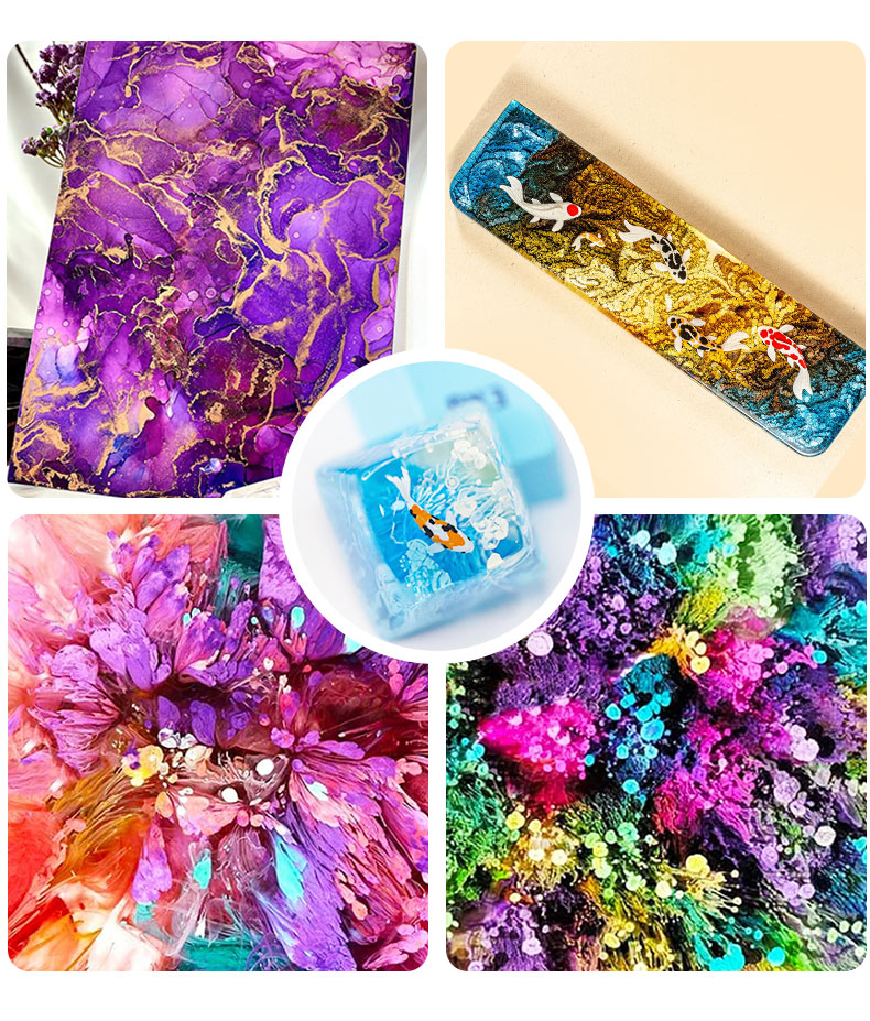 10ml Alcohol Ink Art Epoxy Res - Epoxy Uv Resin Kit บทวิจารณ์และราคา