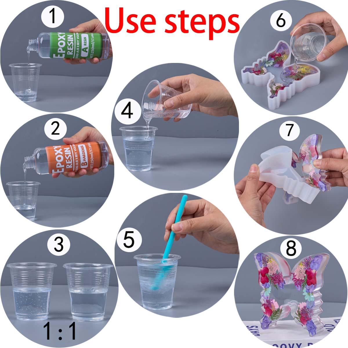 1:1 Ratio Epoxy Resin Kit Anti - Resin Jewelry Kit บทวิจารณ์และราคา