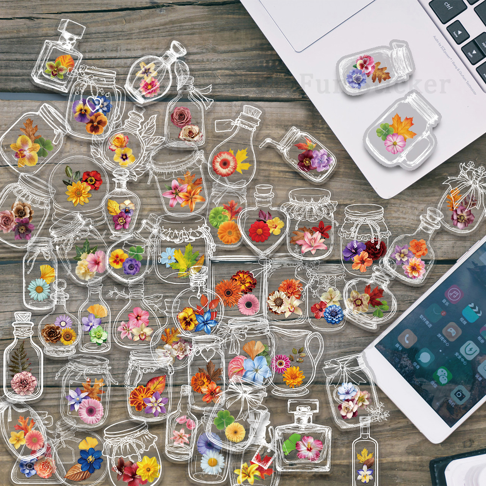 50PCS Glass Bottles with Dried - Dried Flower Bulk บทวิจารณ์และราคา