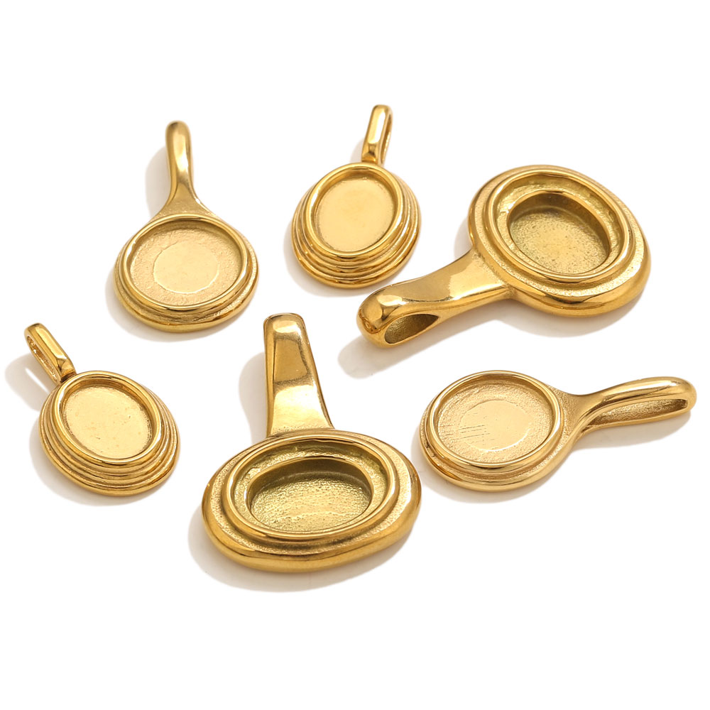 5pcs Stainless Steel Round Ova - Resin Craft Supplies บทวิจารณ์และราคา
