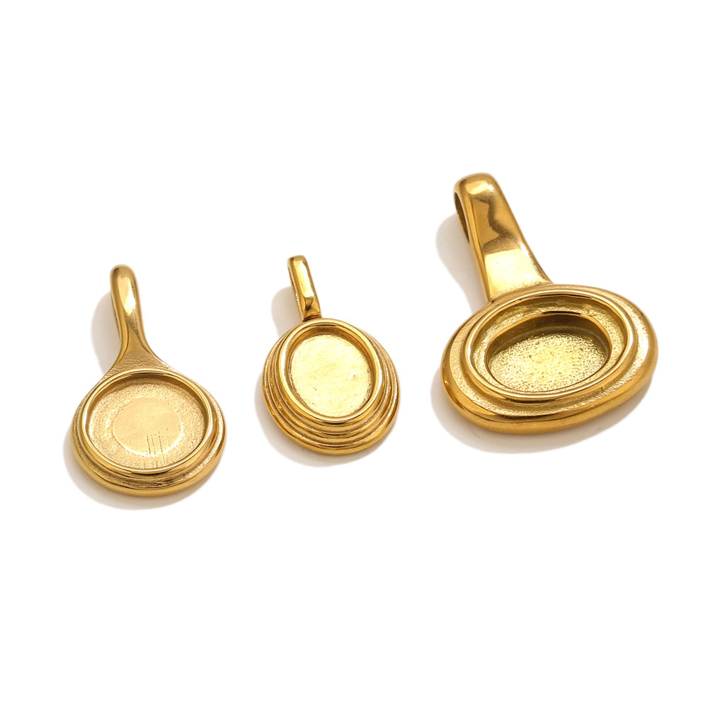 5pcs Stainless Steel Round Ova - Resin Craft Supplies บทวิจารณ์และราคา