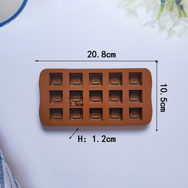 Classical Chocolate Mold Squar - Silicone Mold Tray บทวิจารณ์และราคา