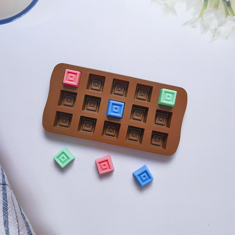 Classical Chocolate Mold Squar - Silicone Mold Tray บทวิจารณ์และราคา