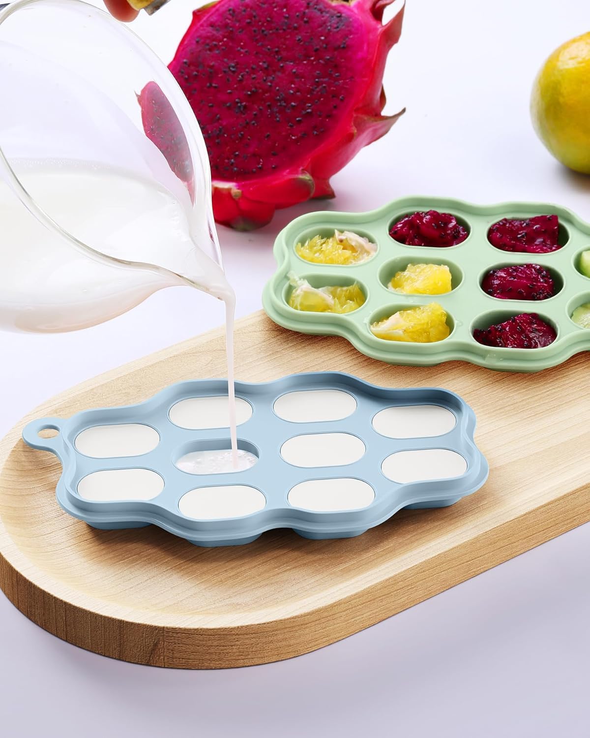 2-Pack Silicone Baby Food Free - Silicone Mold Tray บทวิจารณ์และราคา