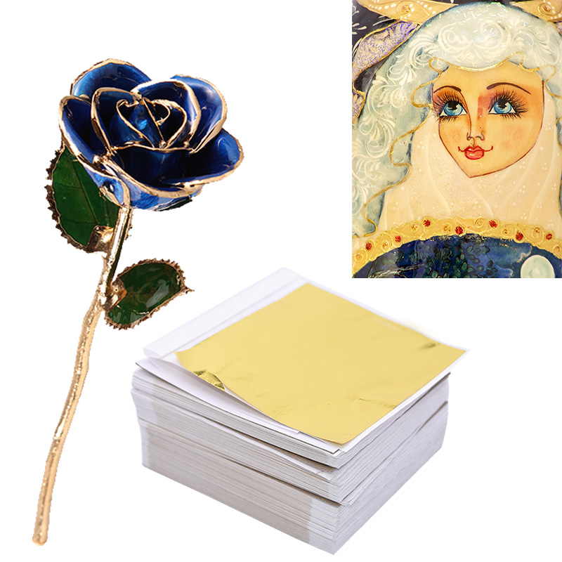 100pcs Imitation Gold Sliver L - Gold Foil Flakes บทวิจารณ์และราคา