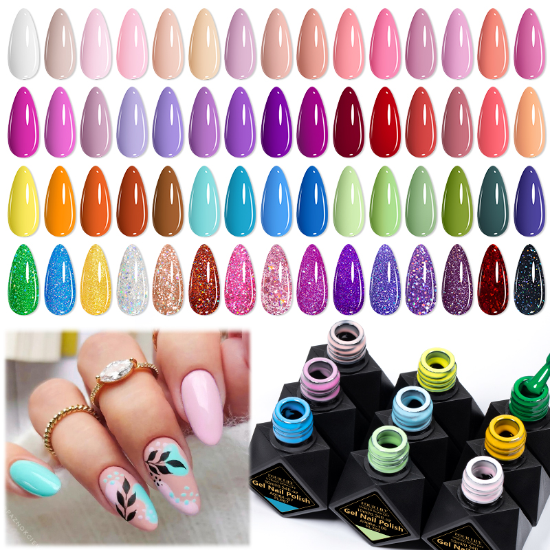 6Pcs/Set 10ML Gel Nail Polish  - Resin Glitter Pack บทวิจารณ์และราคา