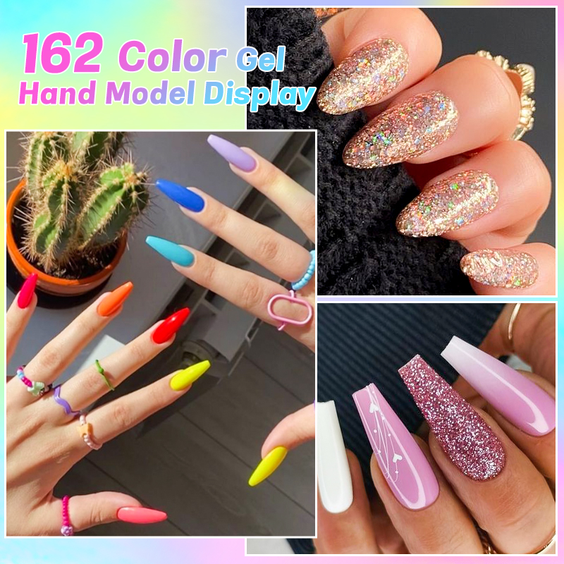 6Pcs/Set 10ML Gel Nail Polish  - Resin Glitter Pack บทวิจารณ์และราคา