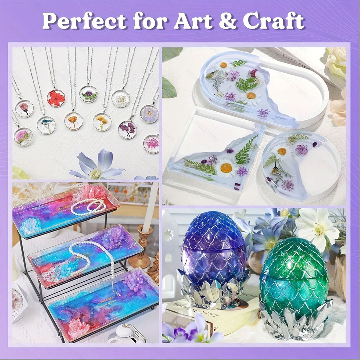 125ml/250ml Crystal Clear Cast - Resin Jewelry Kit บทวิจารณ์และราคา