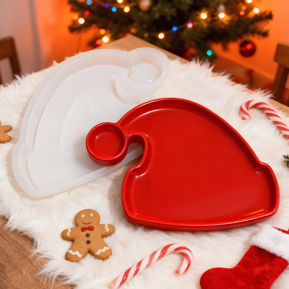 S0246 Christmas Tree Santa Hat - Serving Tray Mold บทวิจารณ์และราคา