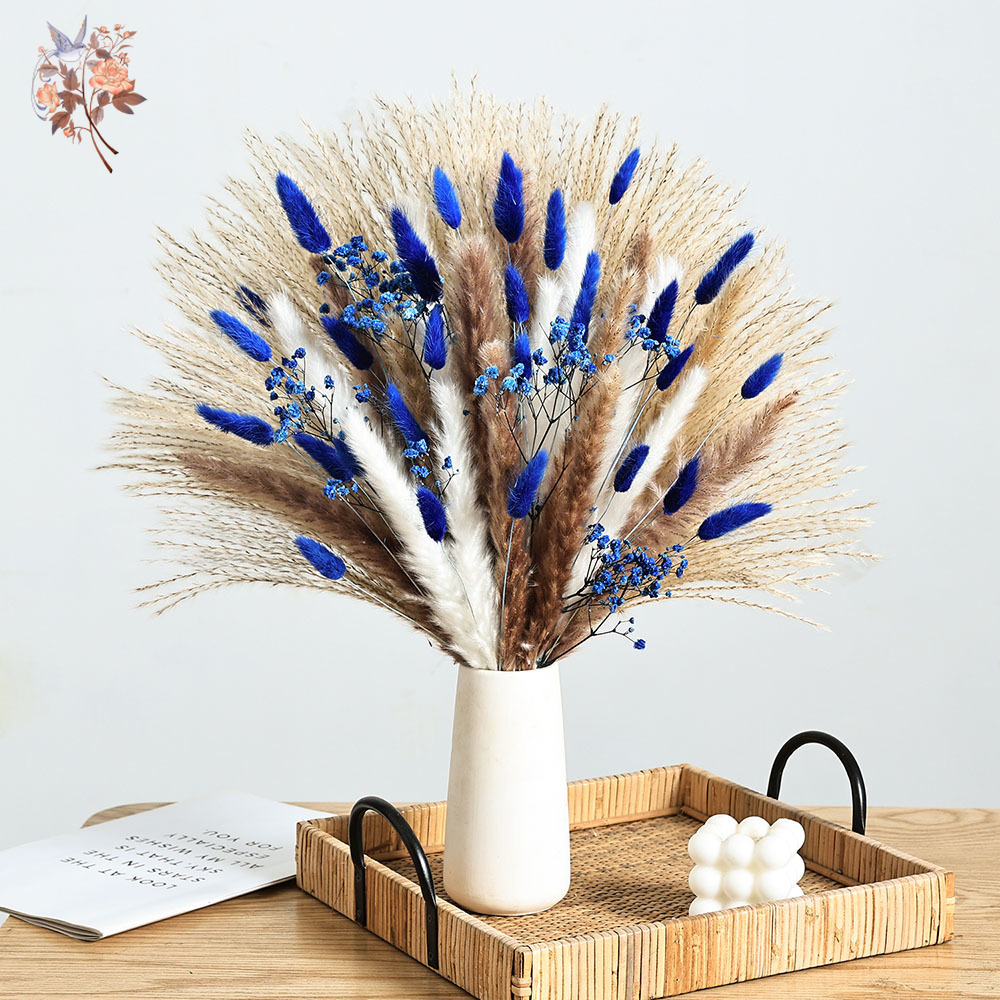 70 Stem Blue Fluffly Rabbit Ta - Dried Flower Bulk บทวิจารณ์และราคา