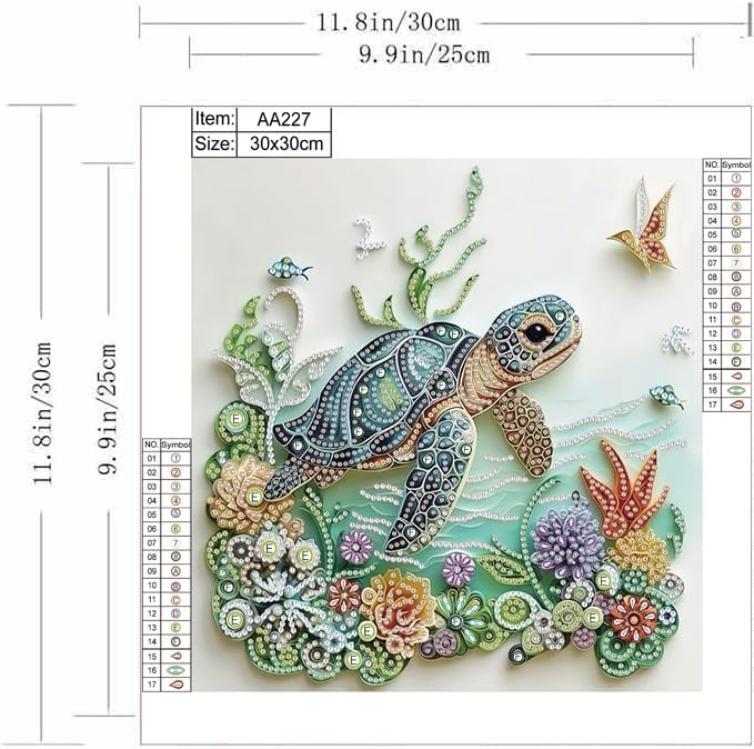 Sea Turtle Animal Diamond Pain - Resin Craft For Beginners บทวิจารณ์และราคา