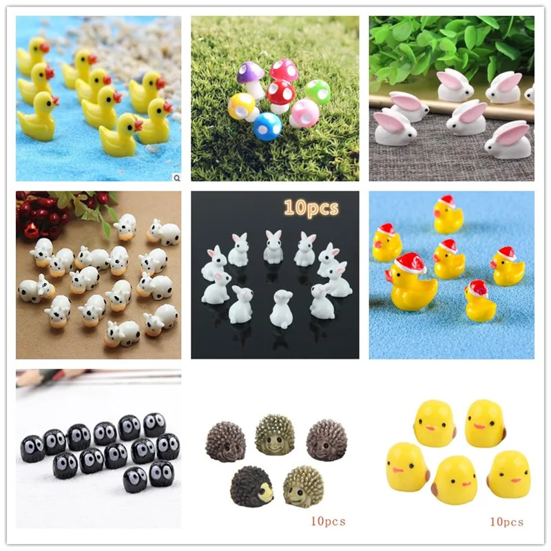 10Pcs/Hedgehog and Cows/Cute A - Terrarium Moss Art บทวิจารณ์และราคา