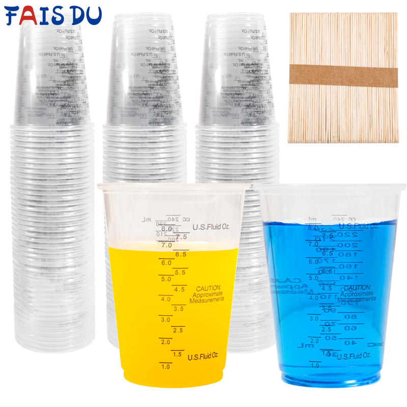 FAIS DU 8oz Disposable Measuri - Mixing Cup Silicone บทวิจารณ์และราคา
