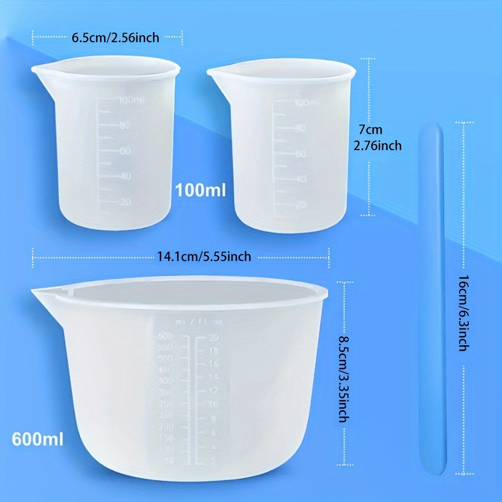 Silicone Measuring Cups, Resin - Mixing Cup Silicone บทวิจารณ์และราคา