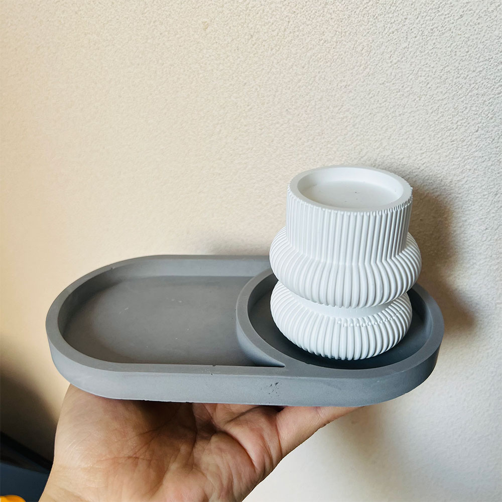 Oval Storage Tray Concrete Mol - Serving Tray Mold บทวิจารณ์และราคา