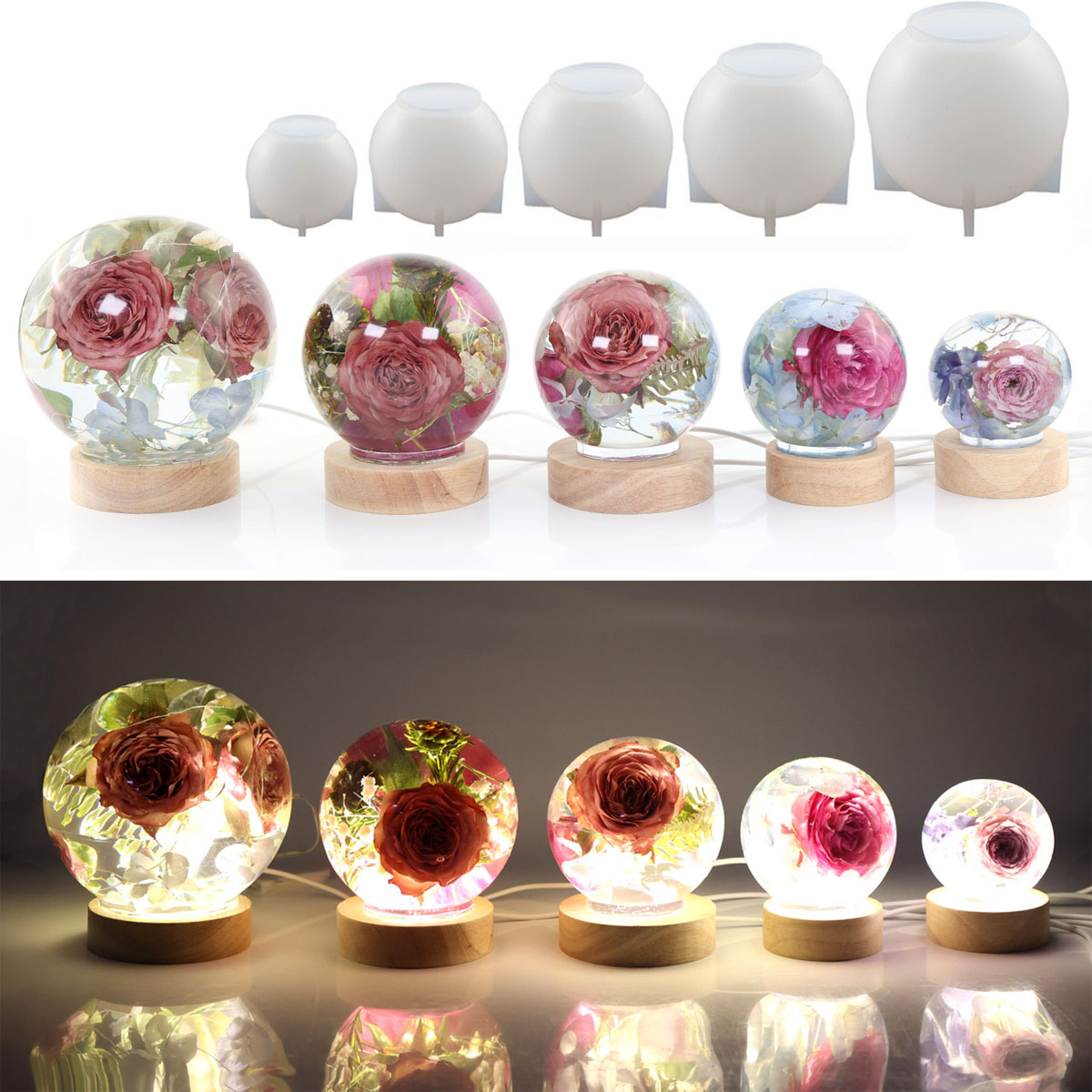 65-120mm Sphere Ball Silicone  - Resin Craft Supplies บทวิจารณ์และราคา