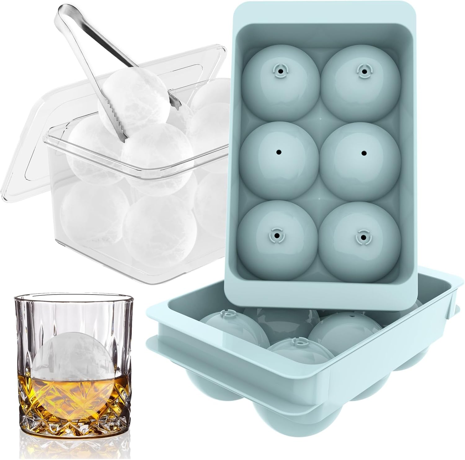 Large Round Ice Cube Trays for - Coaster Mold Round บทวิจารณ์และราคา