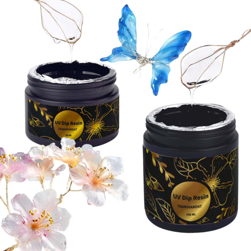 UV DIP Resin Glue Set 50/100ml - Flower Preservation Resin บทวิจารณ์และราคา