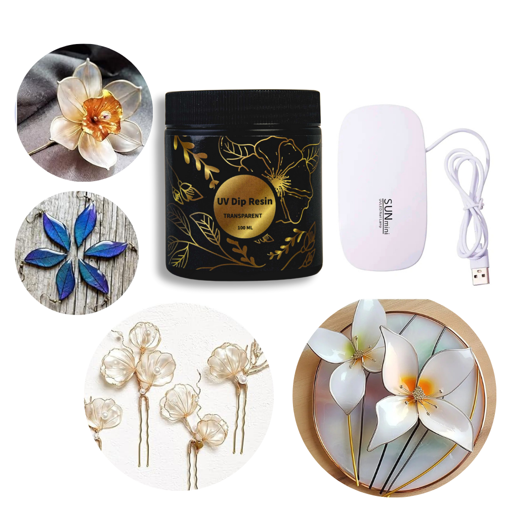 UV DIP Resin Glue Set 50/100ml - Flower Preservation Resin บทวิจารณ์และราคา