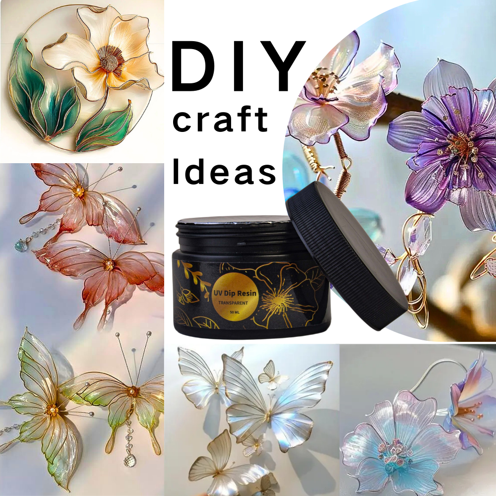 UV DIP Resin Glue Set 50/100ml - Flower Preservation Resin บทวิจารณ์และราคา