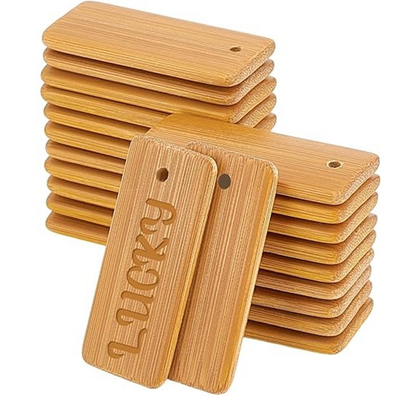 50pcs Wooden Tags Key Ring Bla - Wood Ring Blank บทวิจารณ์และราคา