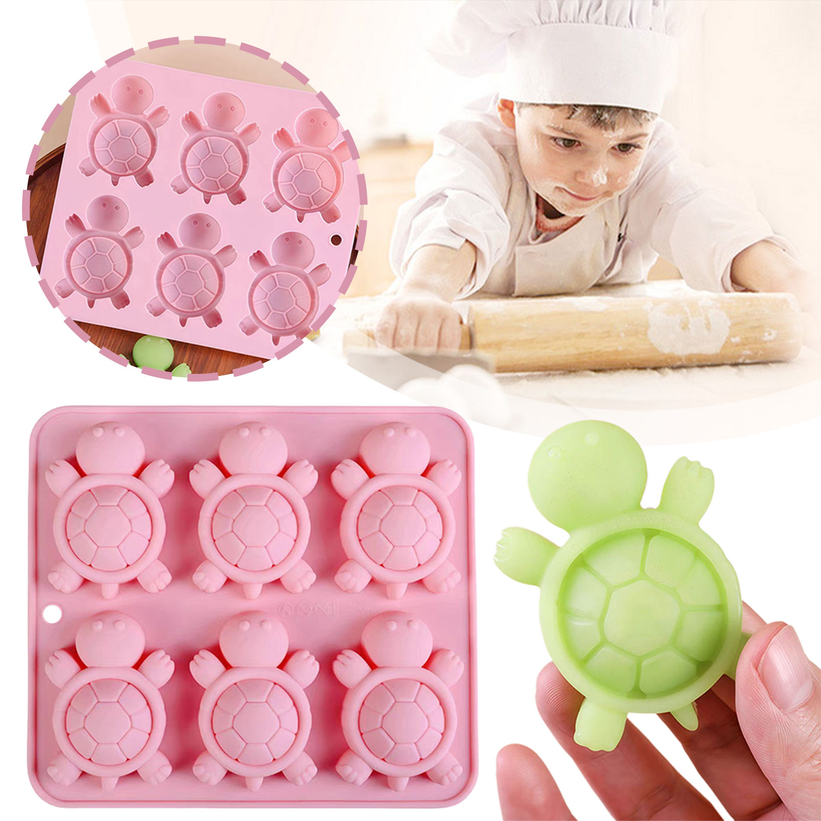 Turtles Ice Tray 3D Tortoises  - Silicone Mold Tray บทวิจารณ์และราคา