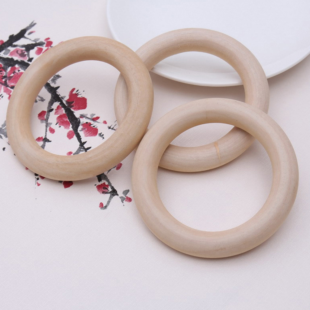12Pcs Smooth Wooden Rings 55Mm - Wood Ring Blank บทวิจารณ์และราคา